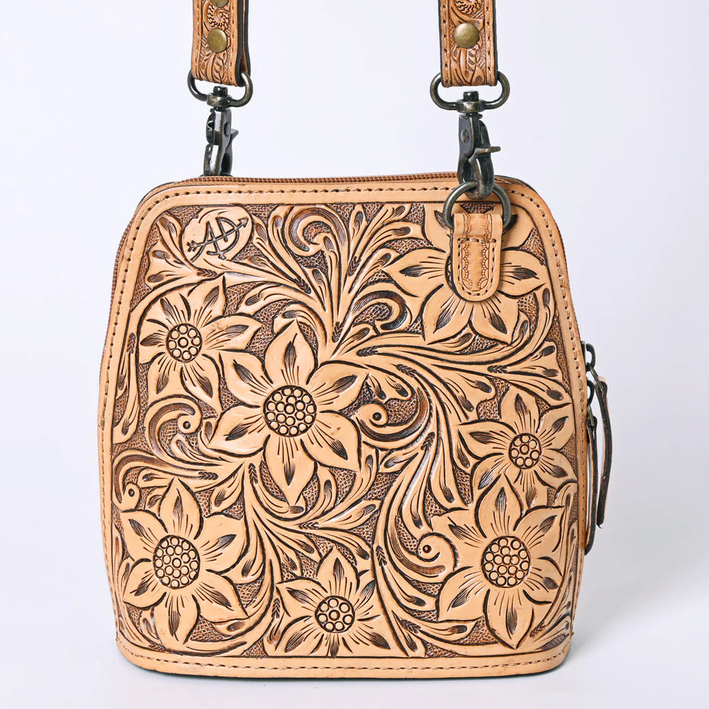 Tooled Leather Cross Body