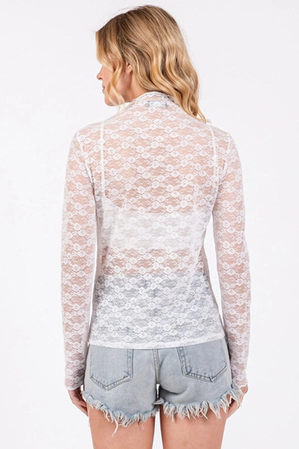 Flor Sheer Lace Top