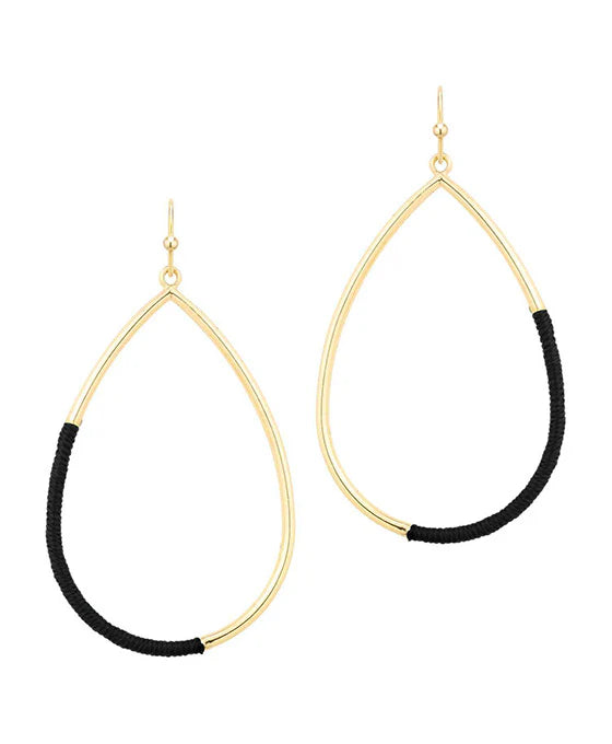 Threaded Teardrop Earring