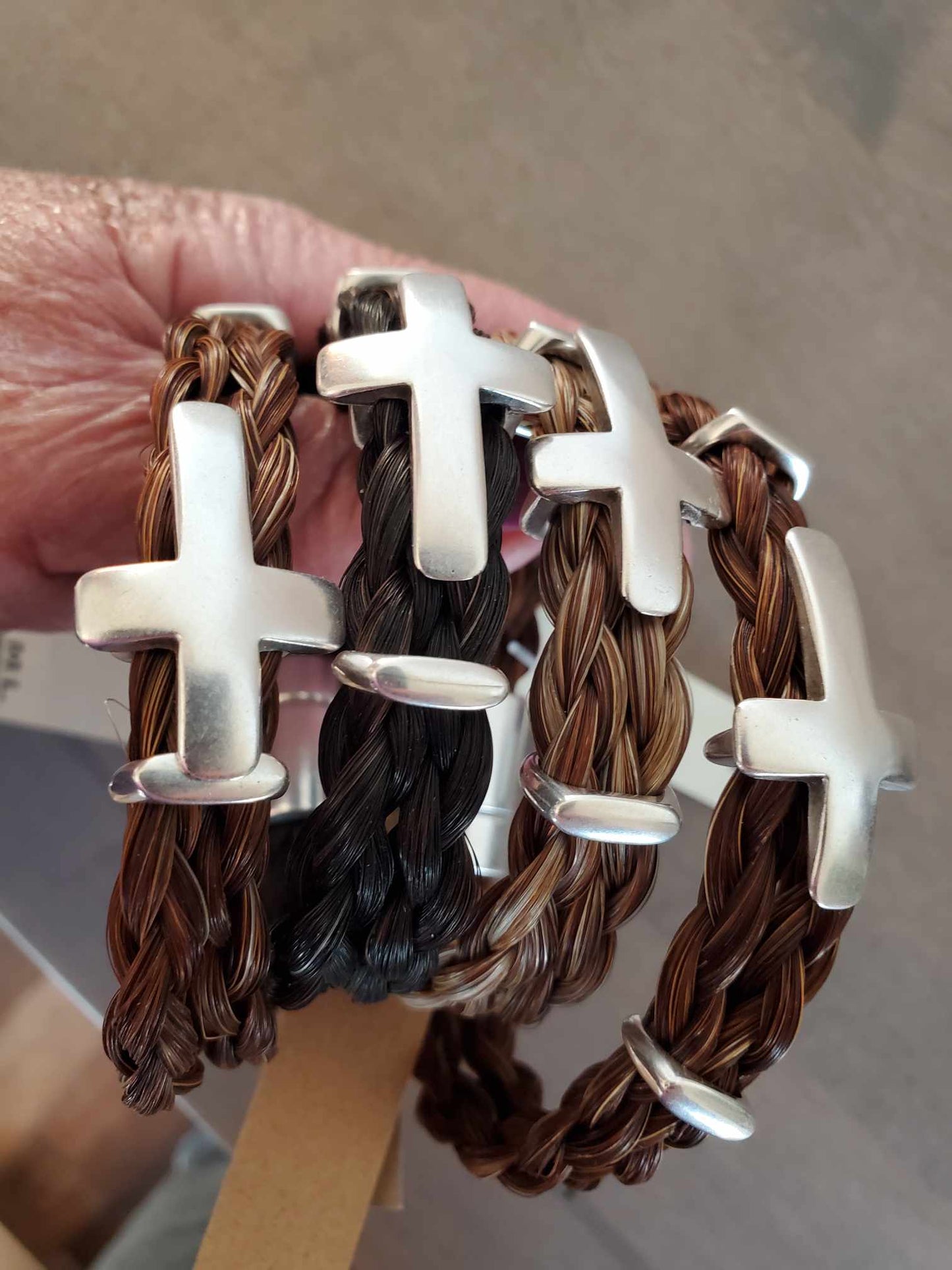 Cross Magnetic Clasp Bracelet