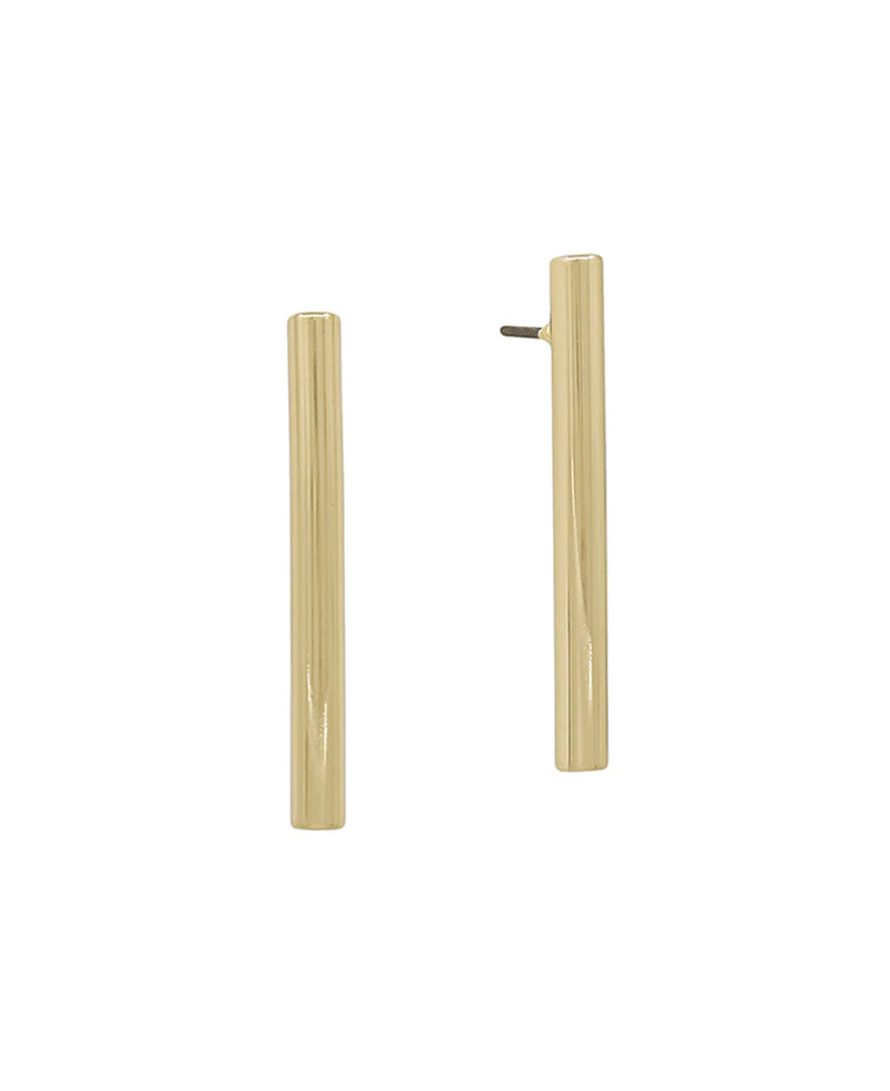 Brass Bar Earring
