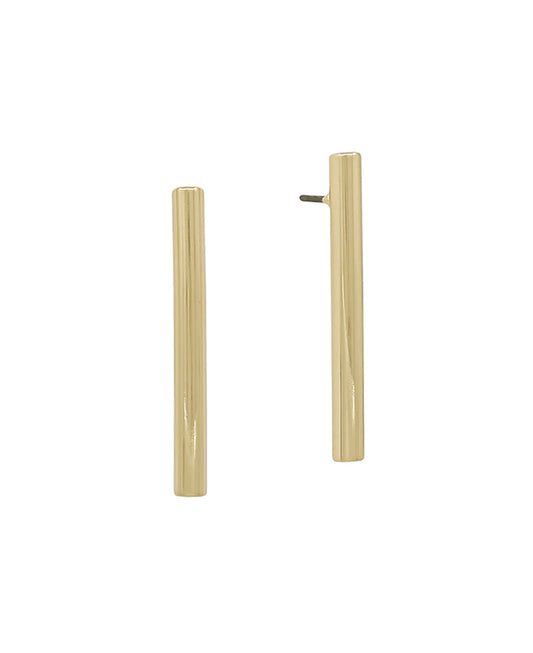 Brass Bar Earring