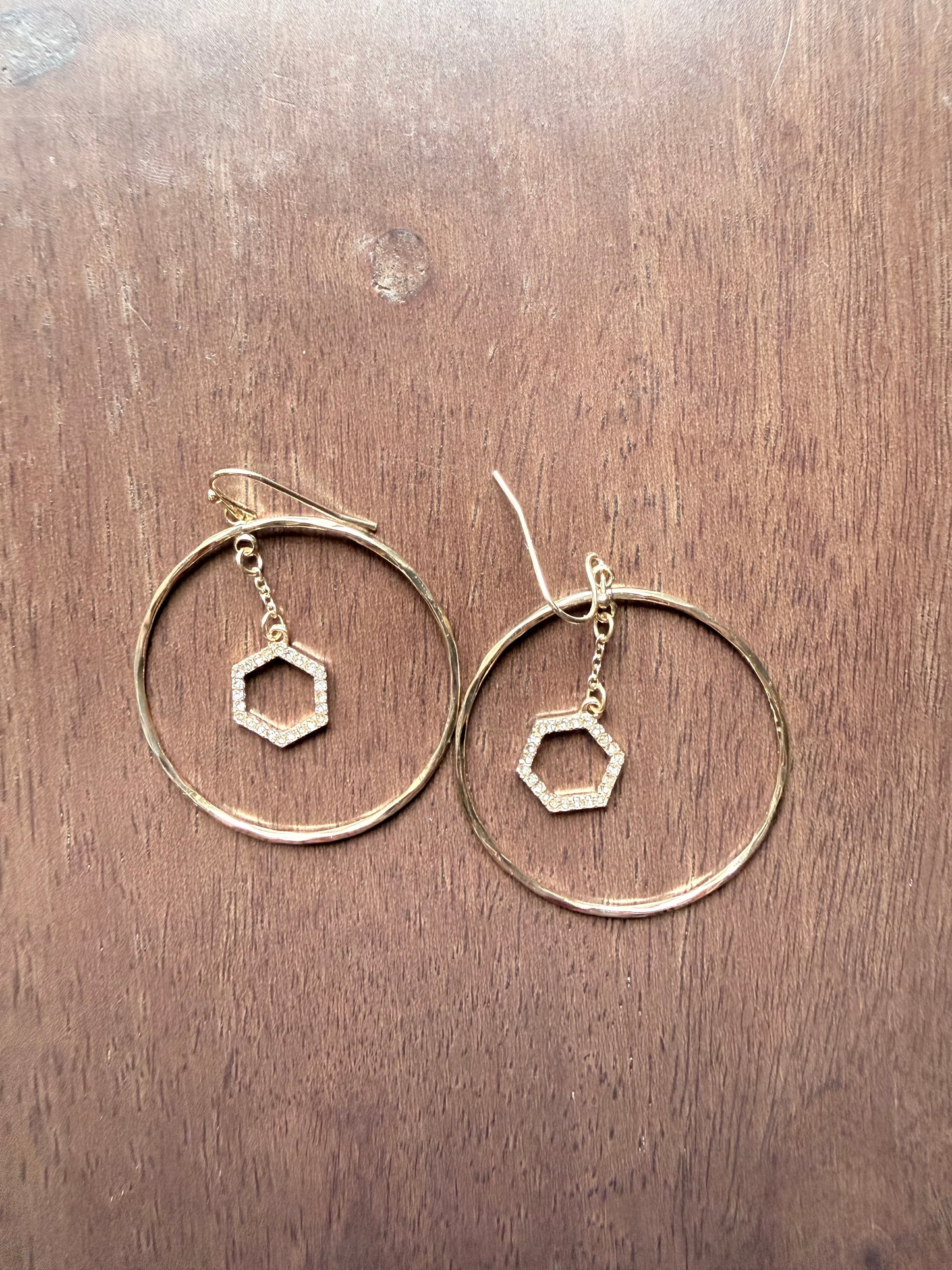 Hexagon Earrings