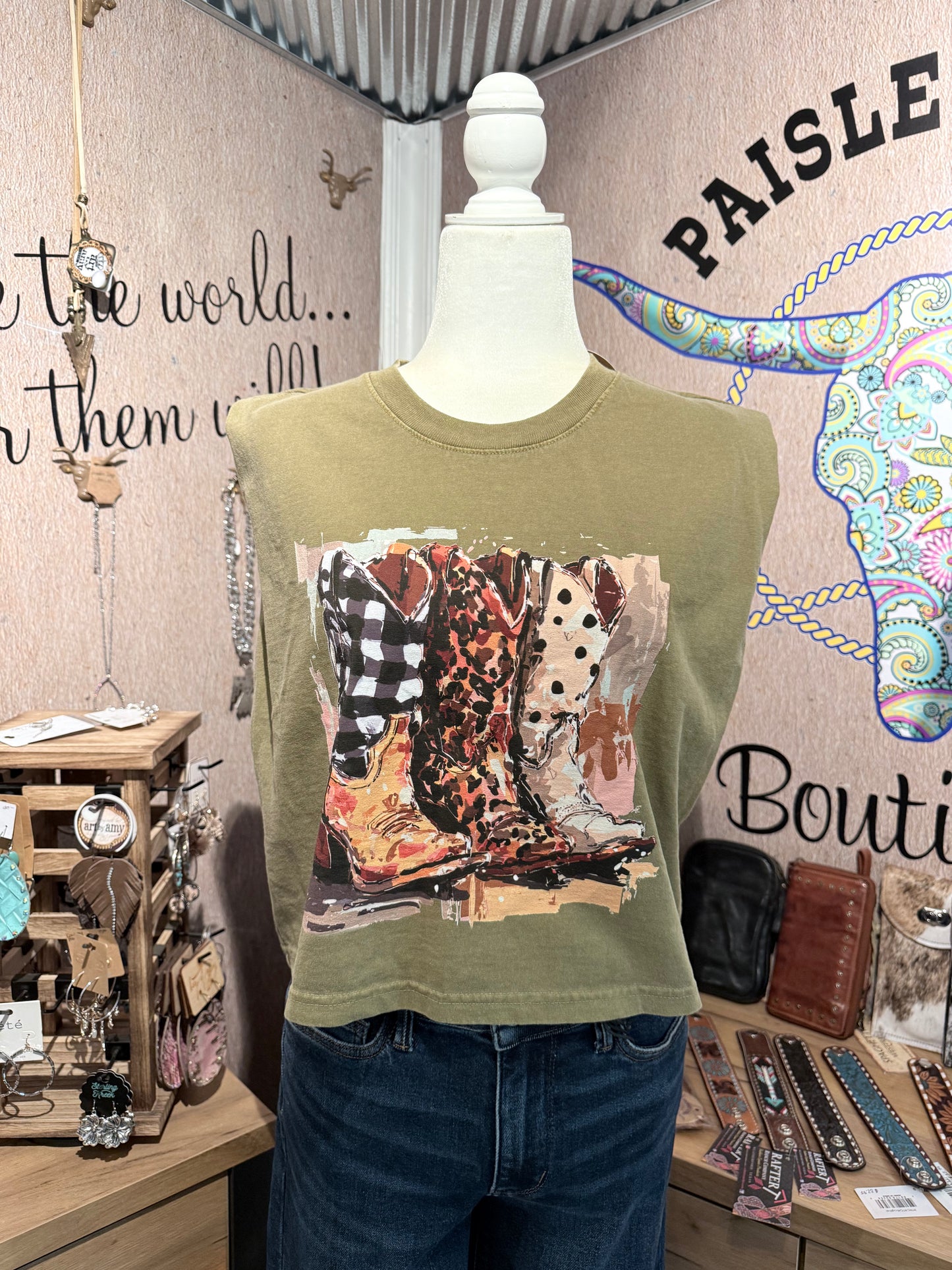 3 Boots Graphic Tee