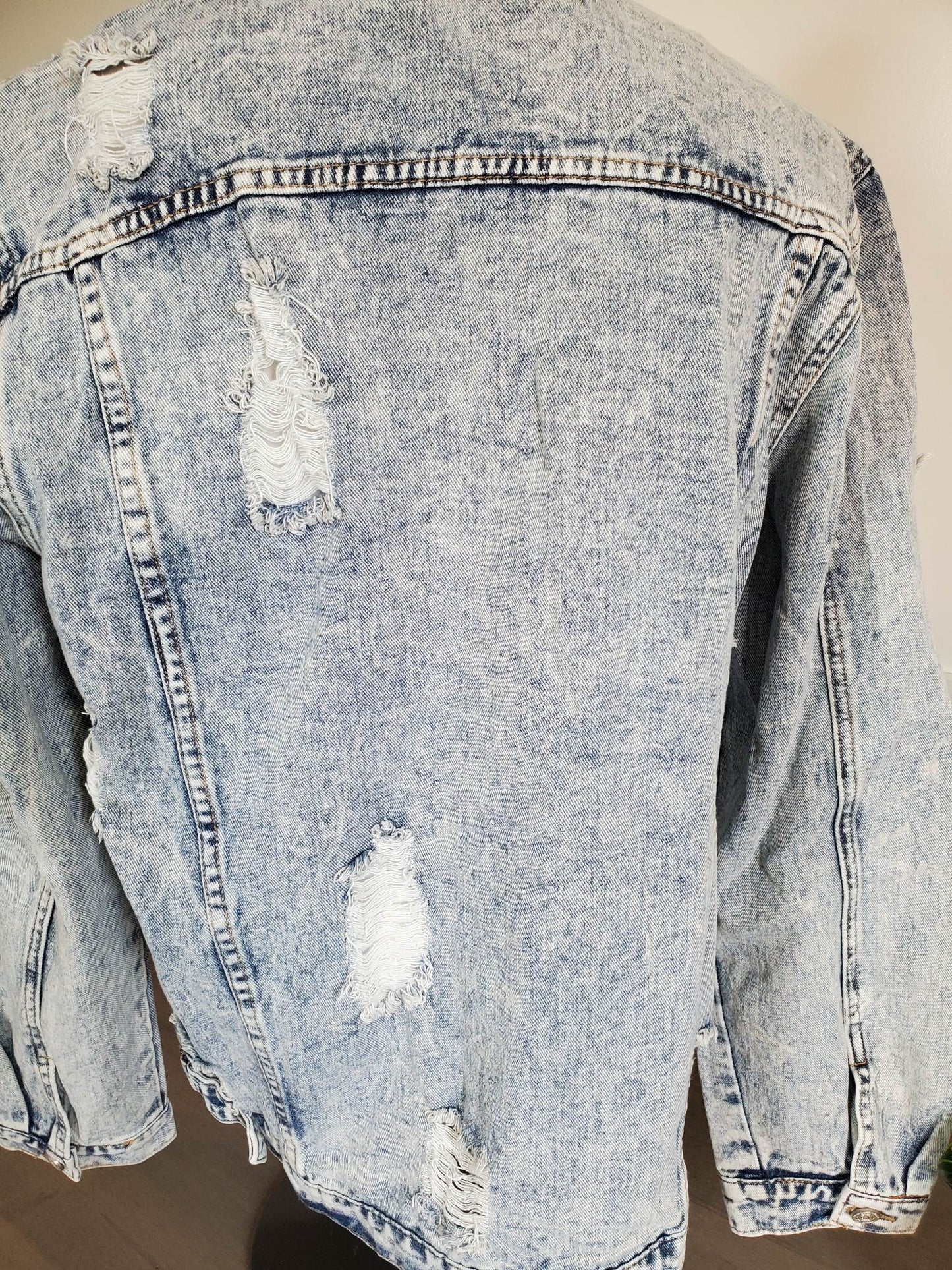 Distressed Denim Jacket