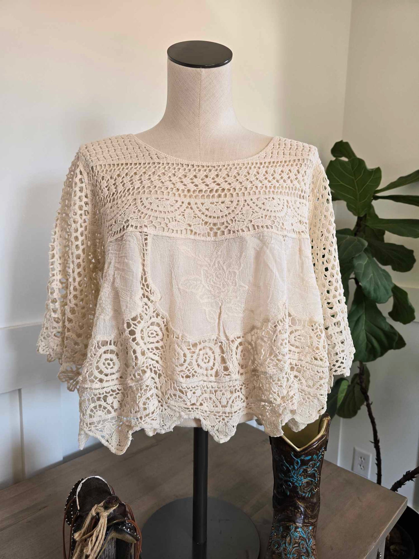 Lace Crochet Top