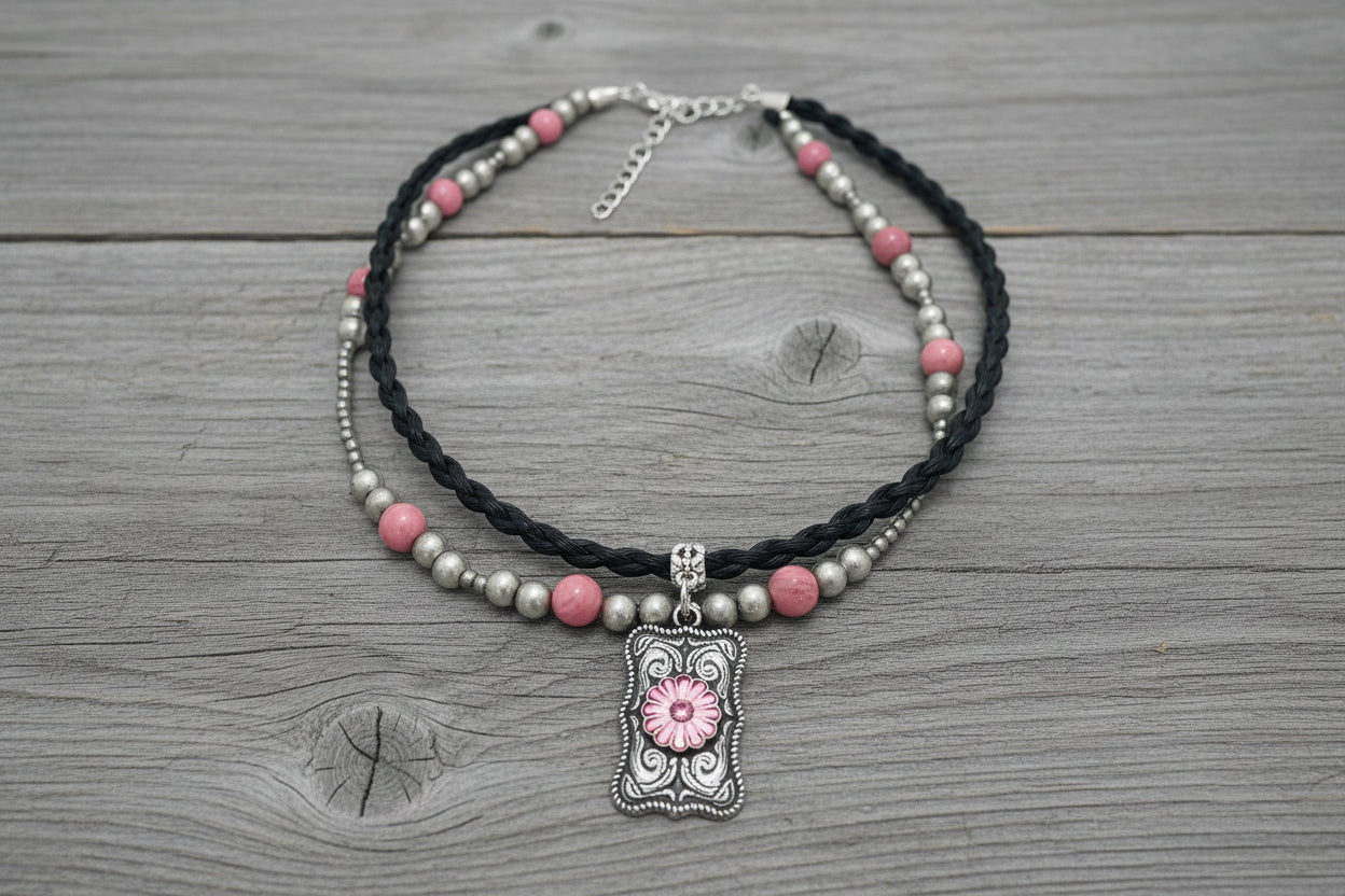 Cactus Flower Necklace