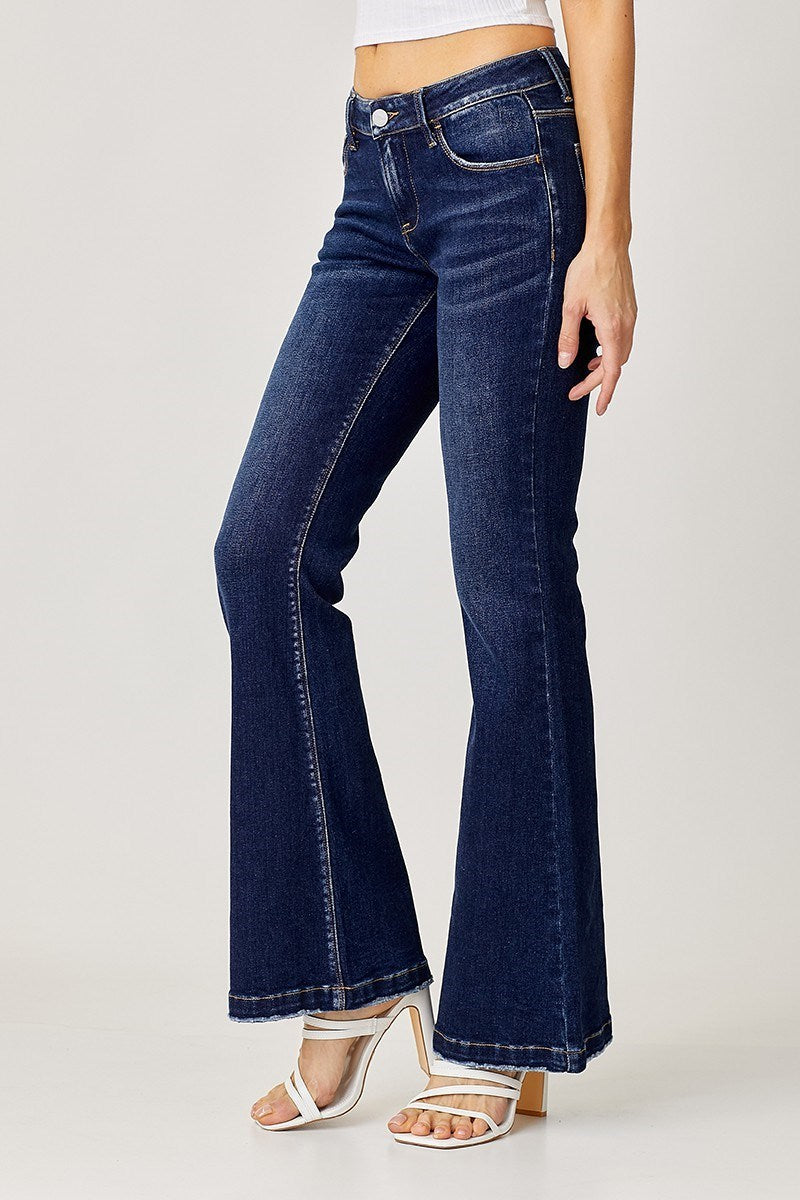 Low Rise Flare Jeans