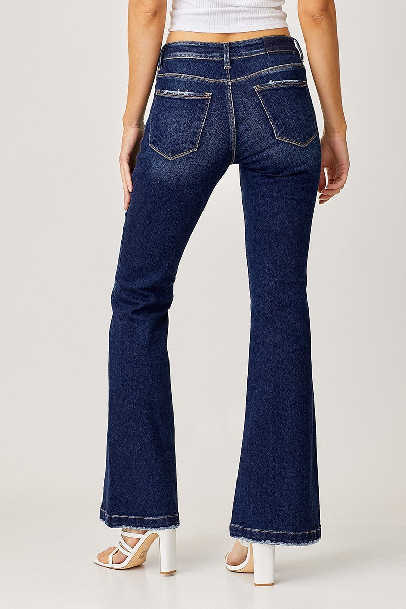 Low Rise Flare Jeans