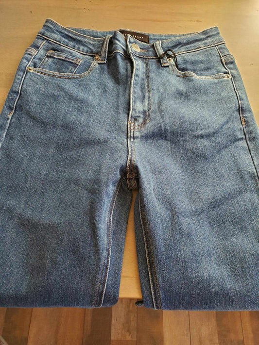 Risen High Rise Clean Flare Jeans