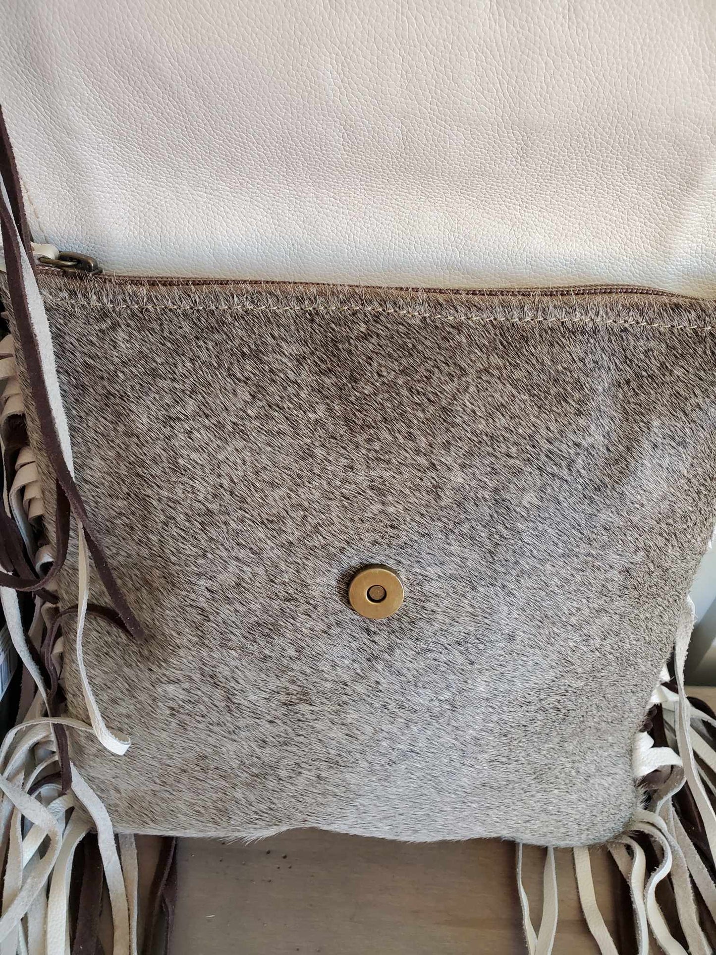 Smokey Wild Leather & Hairon Bag