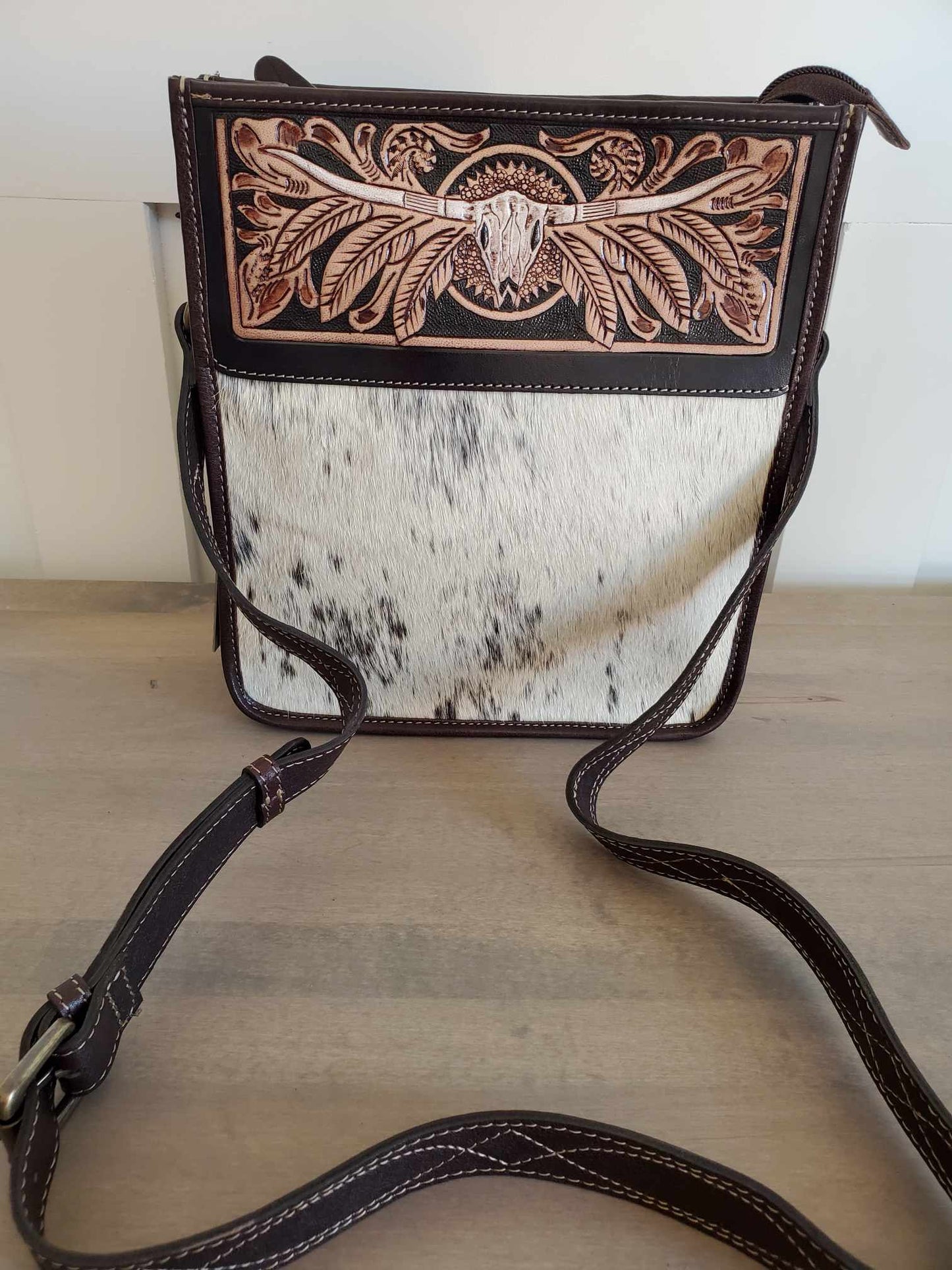 Spirit Of The Herd Hand Tooled Bag