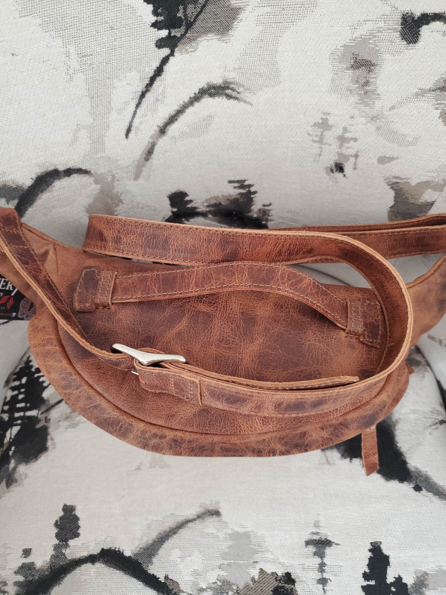 Tooled Leather Bum Bag