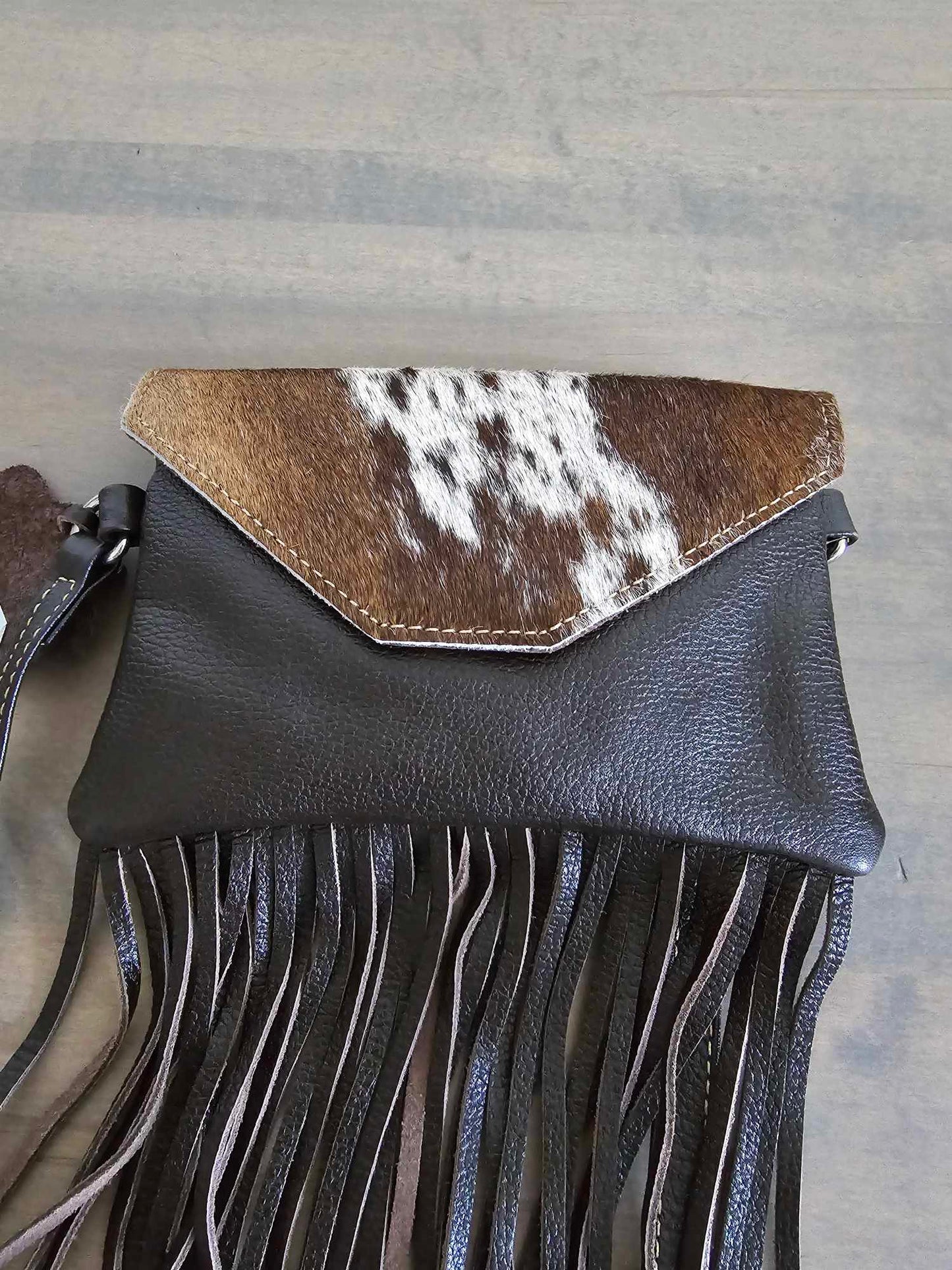 Leather and Hair on Hide Belt Bag