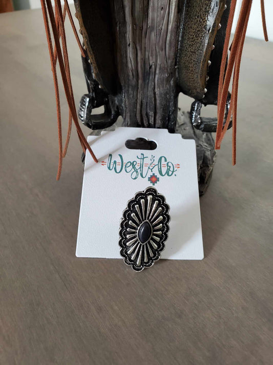 Adjustable Oval Concho Ring