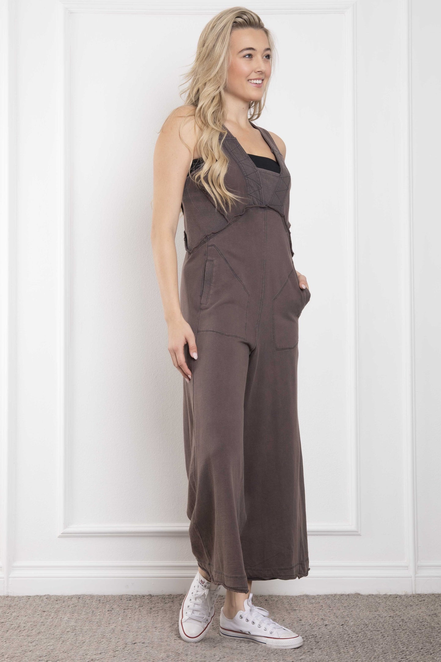 Sleeveless Wide Leg Jumpsuit