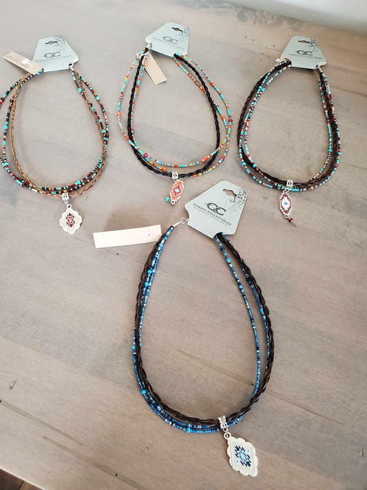 Beaded Horse Hair Necklace