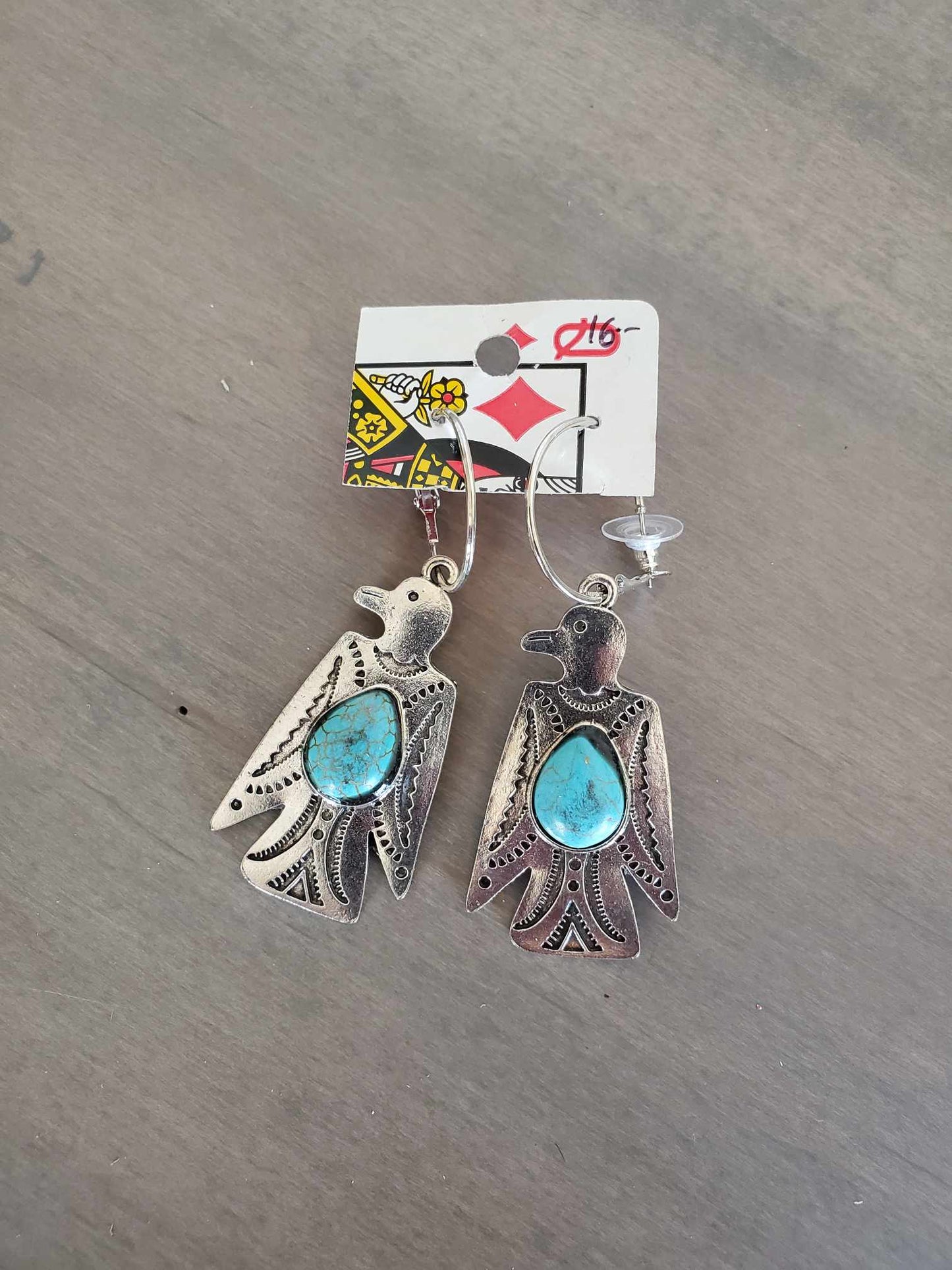 Silver and Turquoise Earring