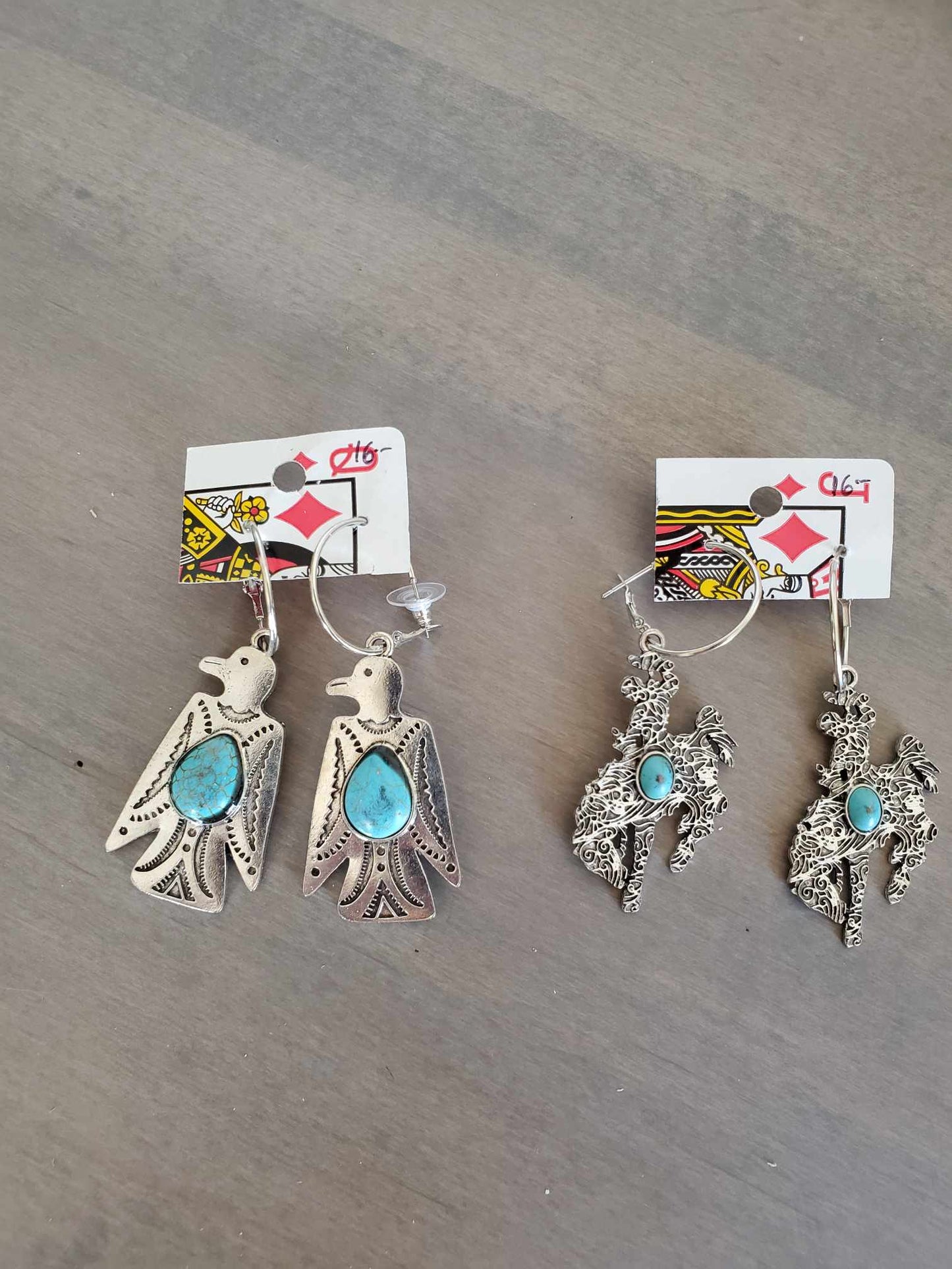 Silver and Turquoise Earring