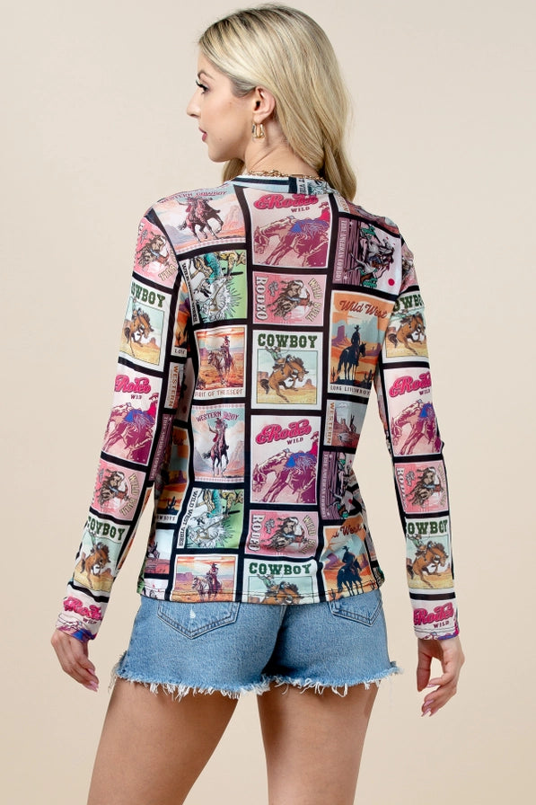 Rodeo Wild Mesh Top