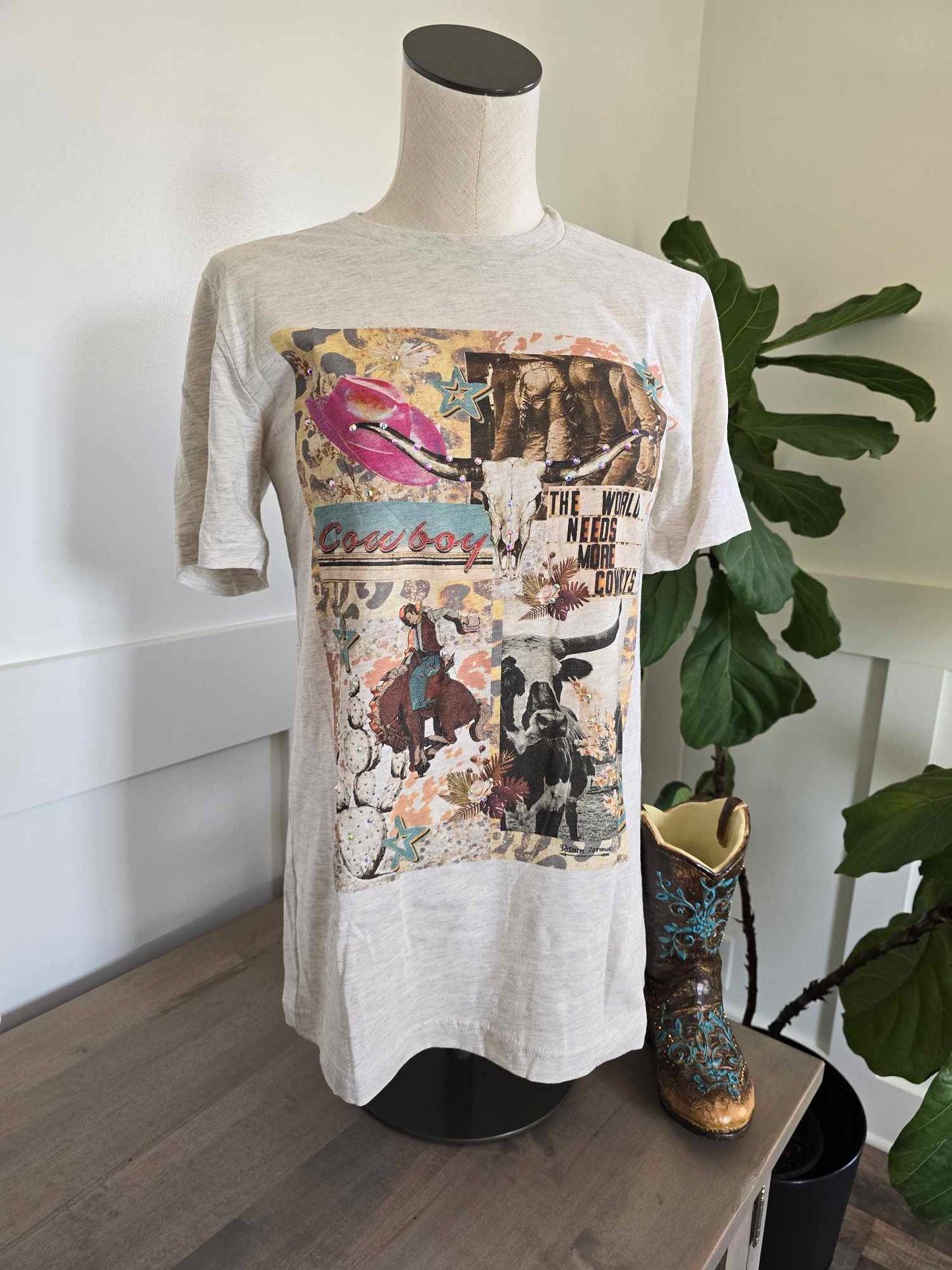 Cowboy Collage T-shirt