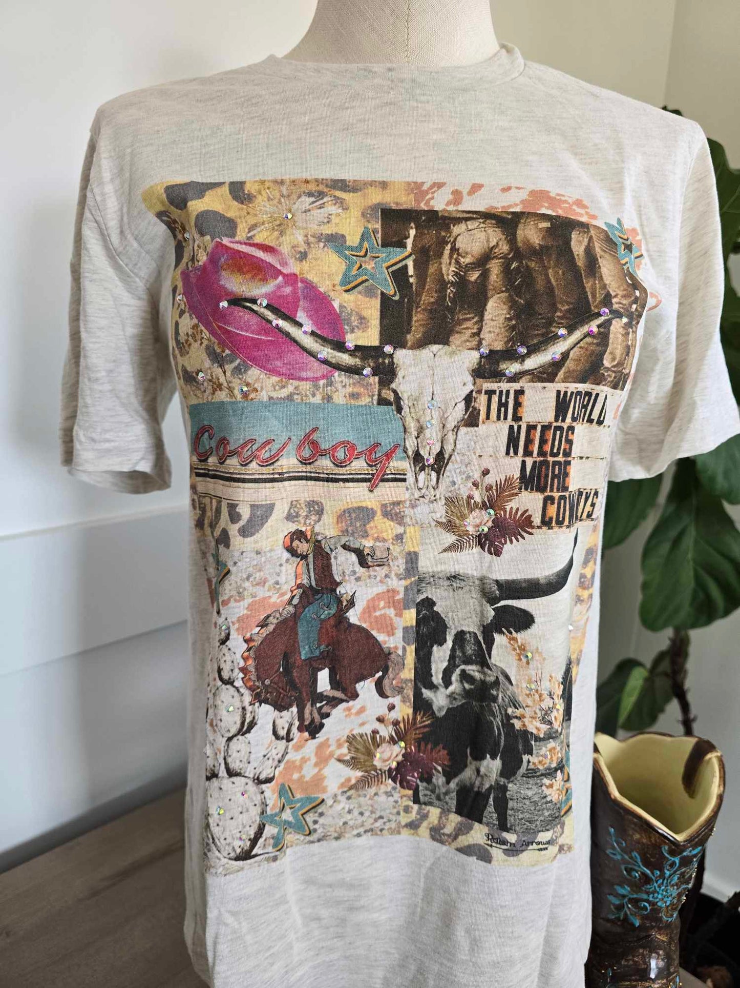 Cowboy Collage T-shirt