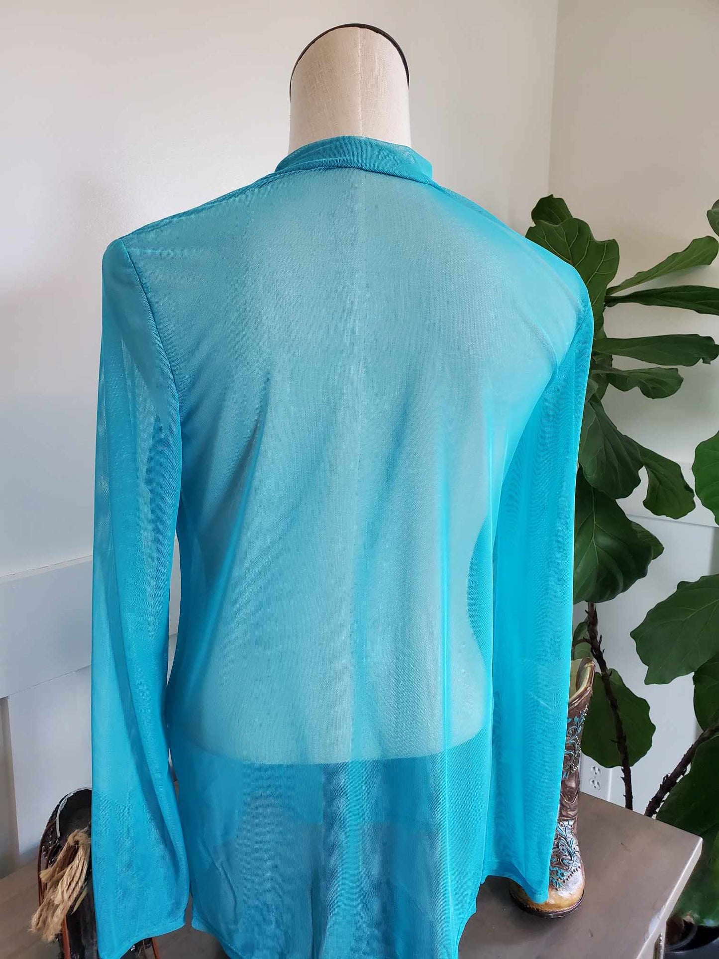 Darcie Long Sleeve Mesh Top