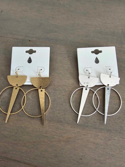 Geometric Dangle Earring