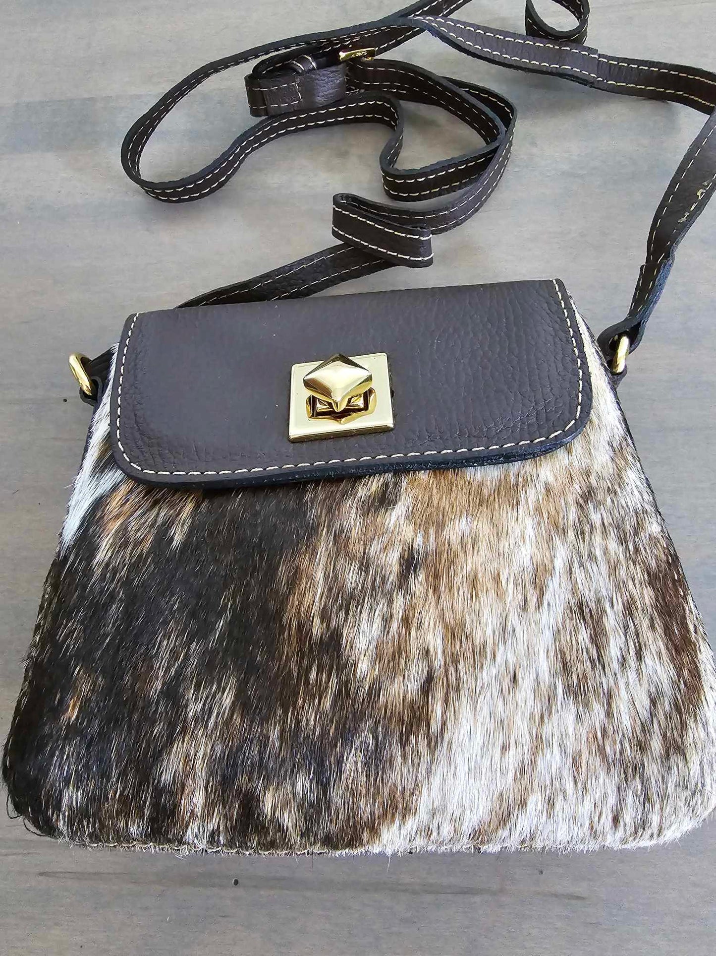 Hair on hide Cross body