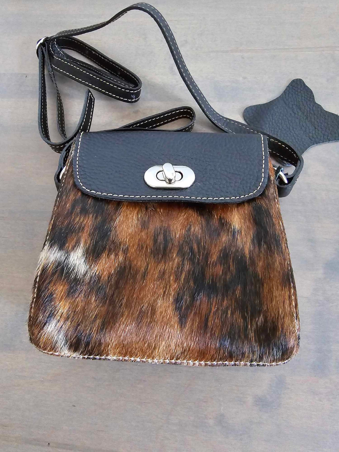 Hair on hide Cross body