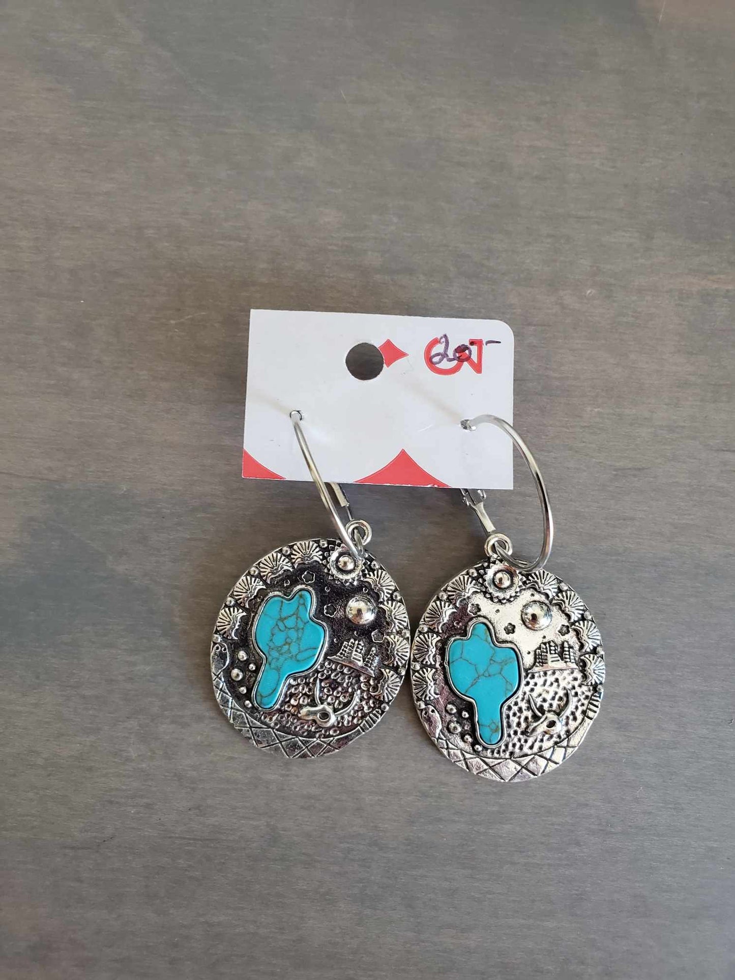Silver and Turquoise Earrings