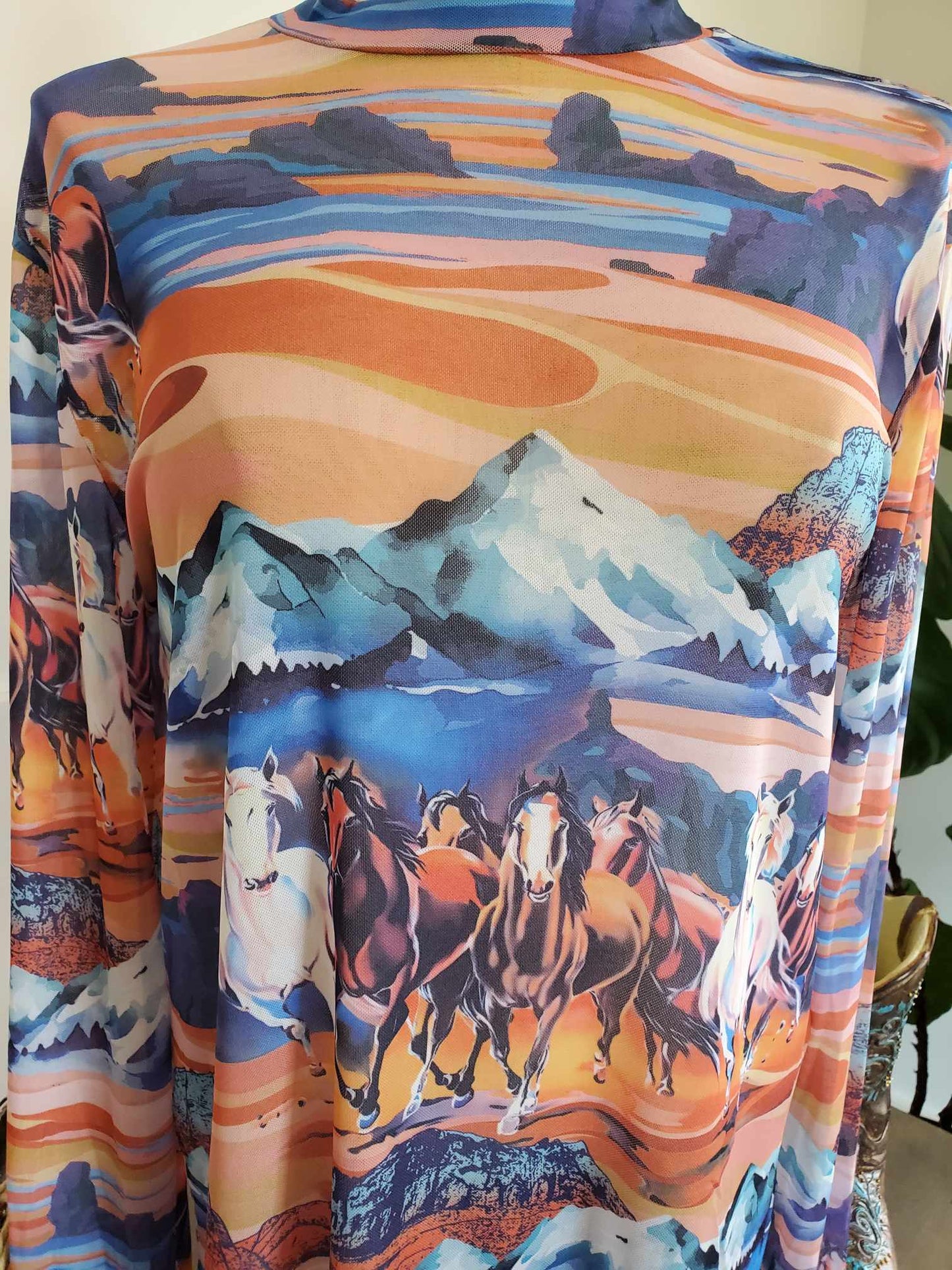 Betty Long Sleeve Mesh Top