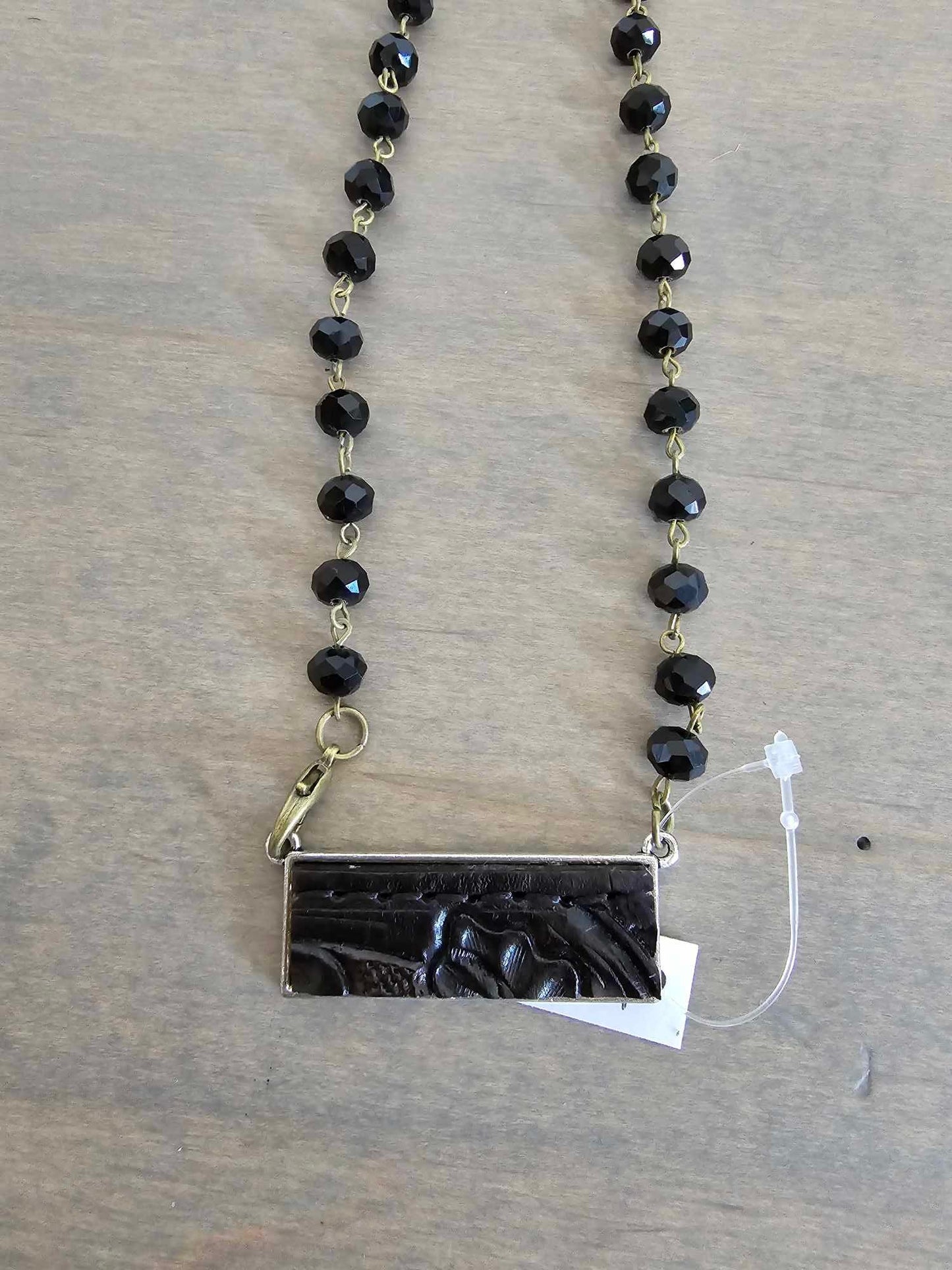 Leather Bar Necklace