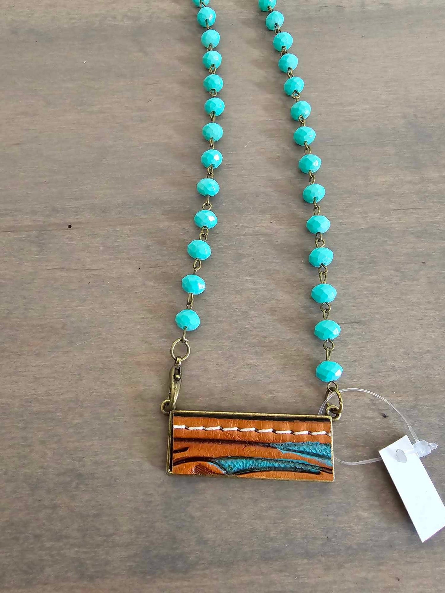 Leather Bar Necklace