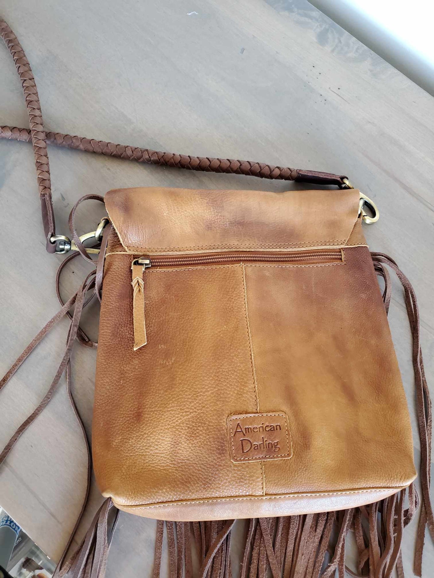 Medium Leather and Bone Cross Body