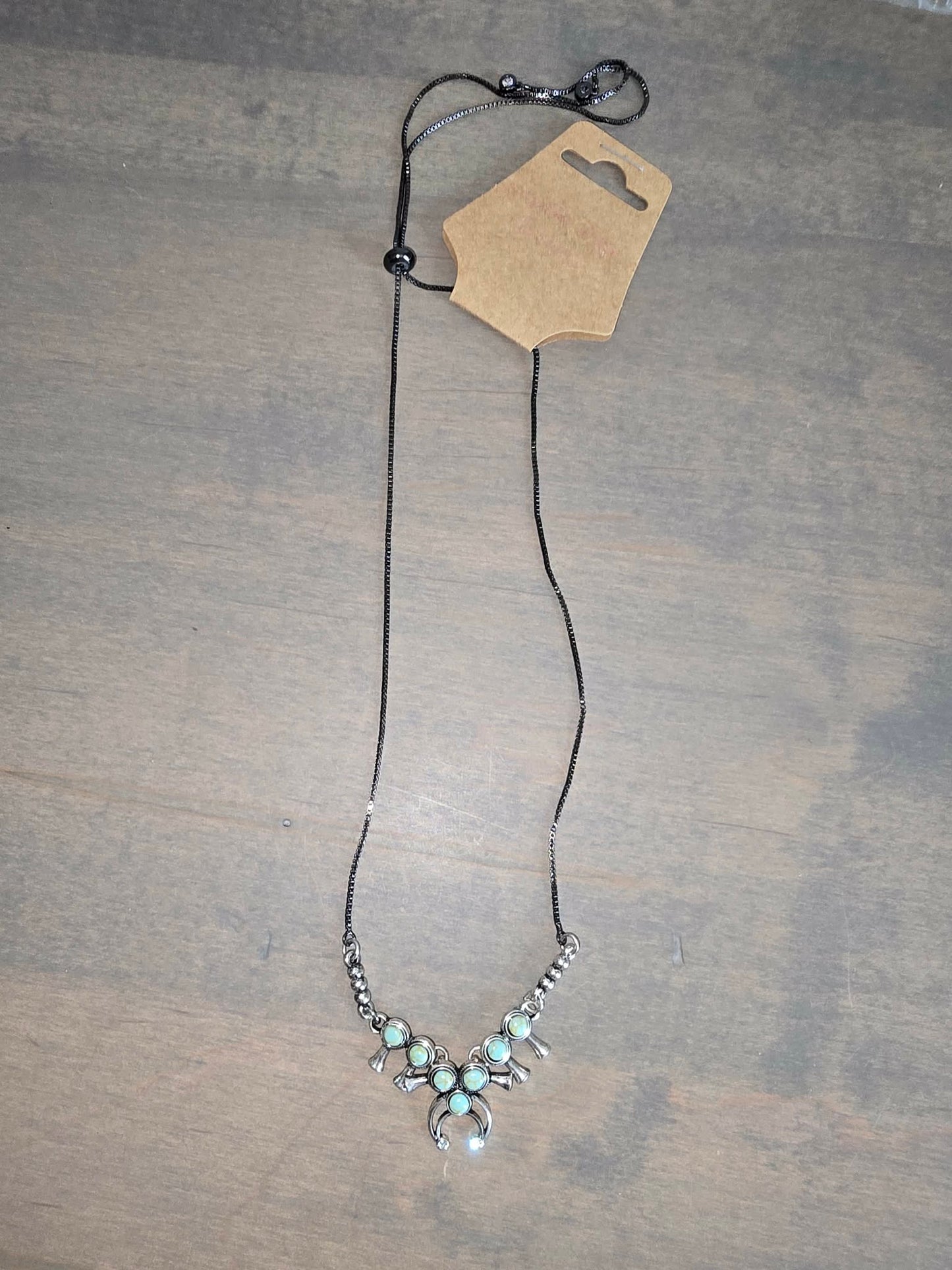 Faux Squash Blossom Necklace