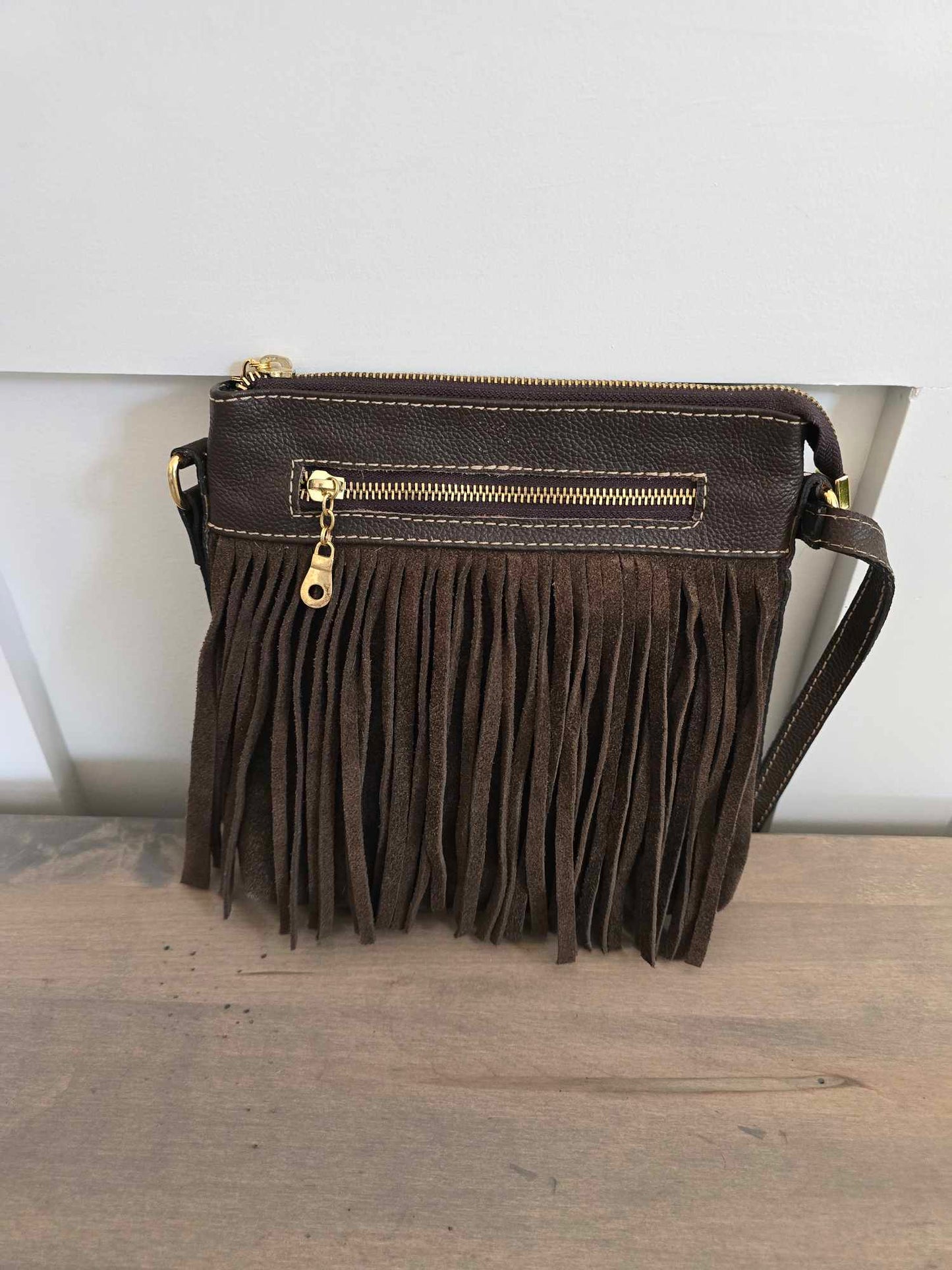 Suede leather Crossbody