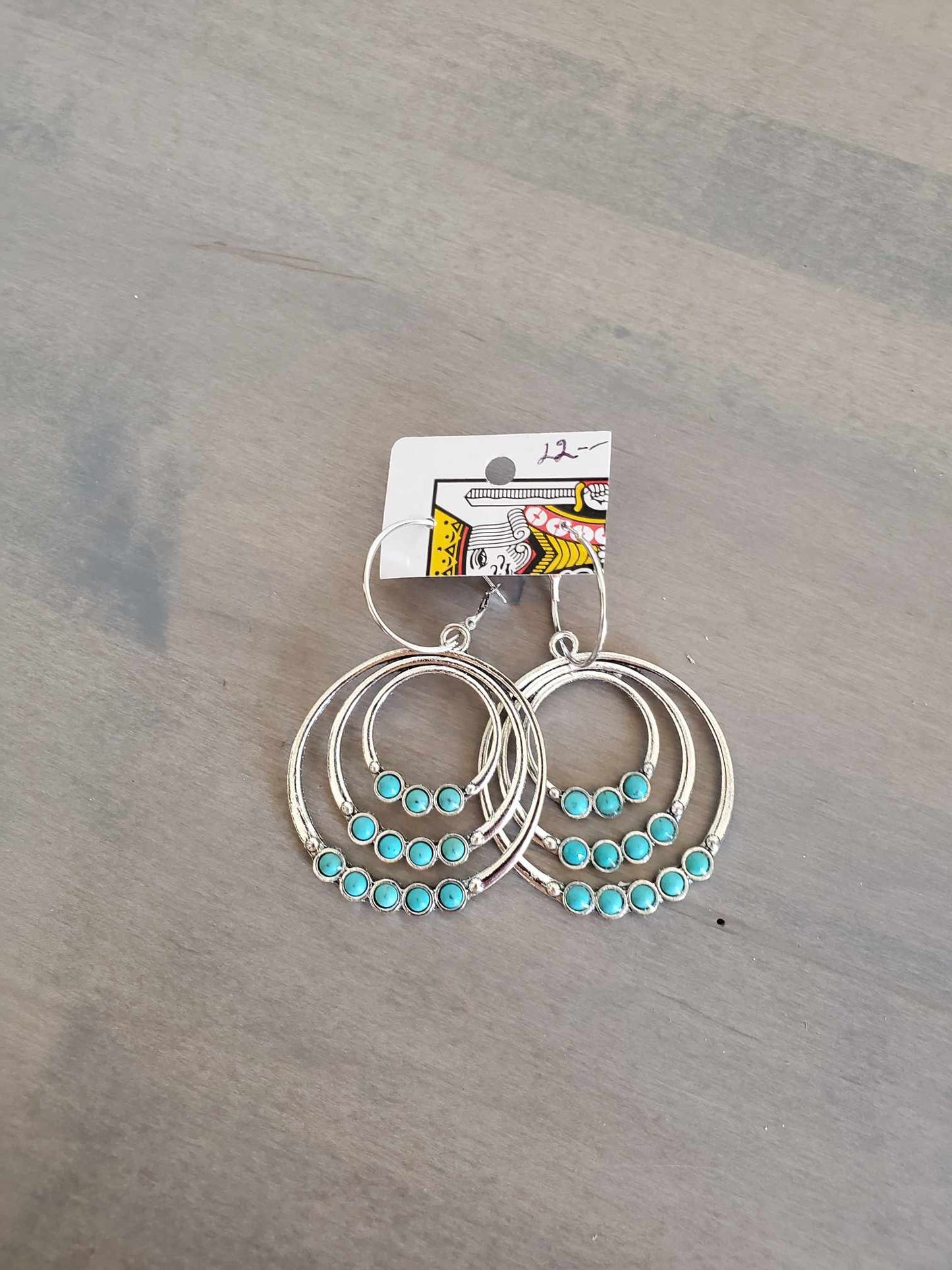 Silver and Turquoise Earring