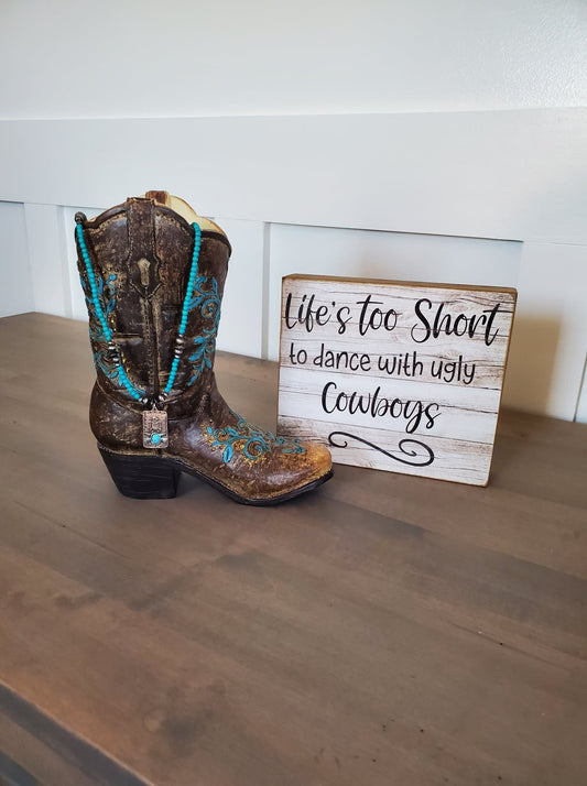 Long Turquoise Thunderbird Necklace