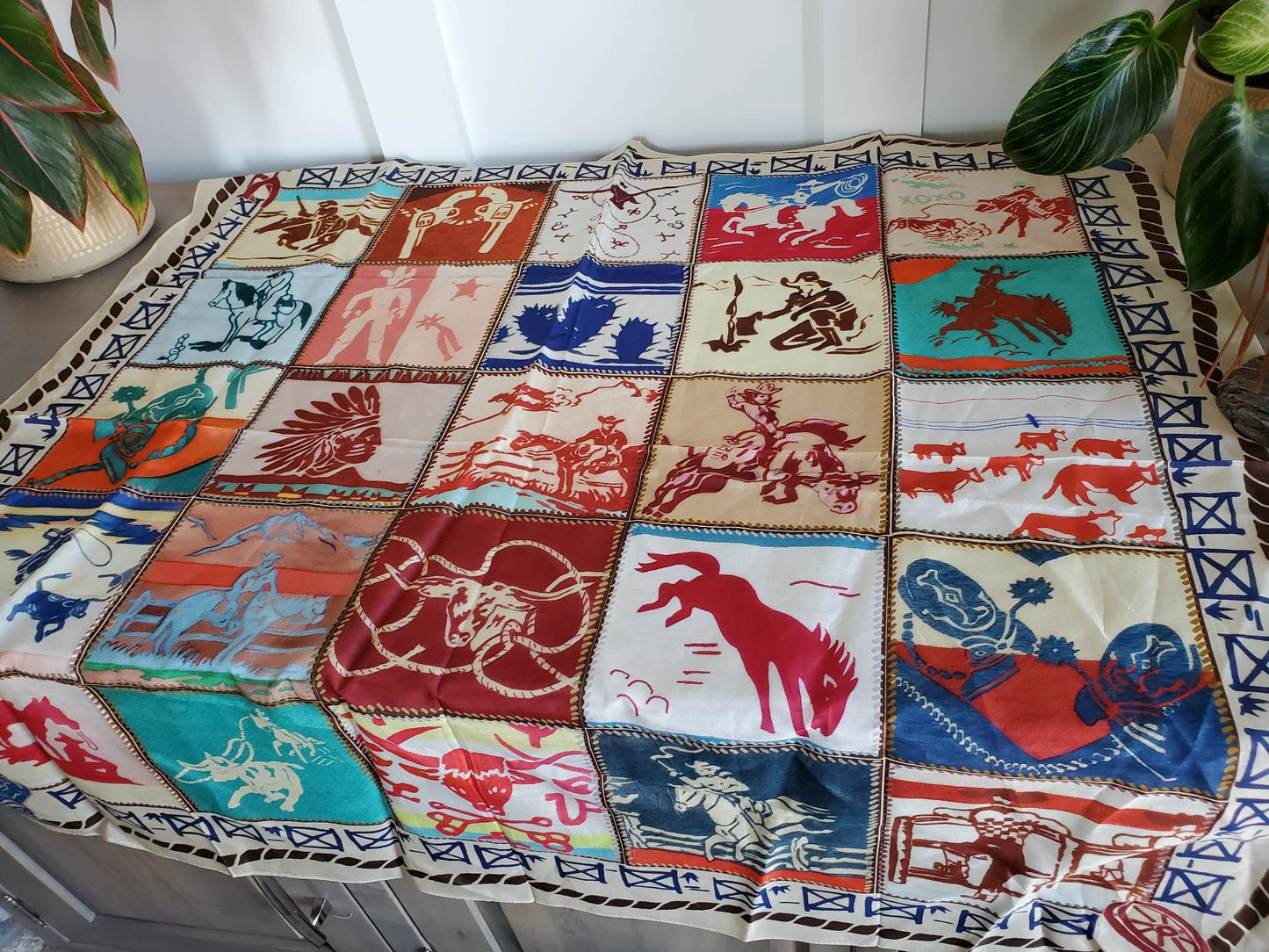 Rodeo -Cowboy Multi Colored "Wild Rag" Scarf