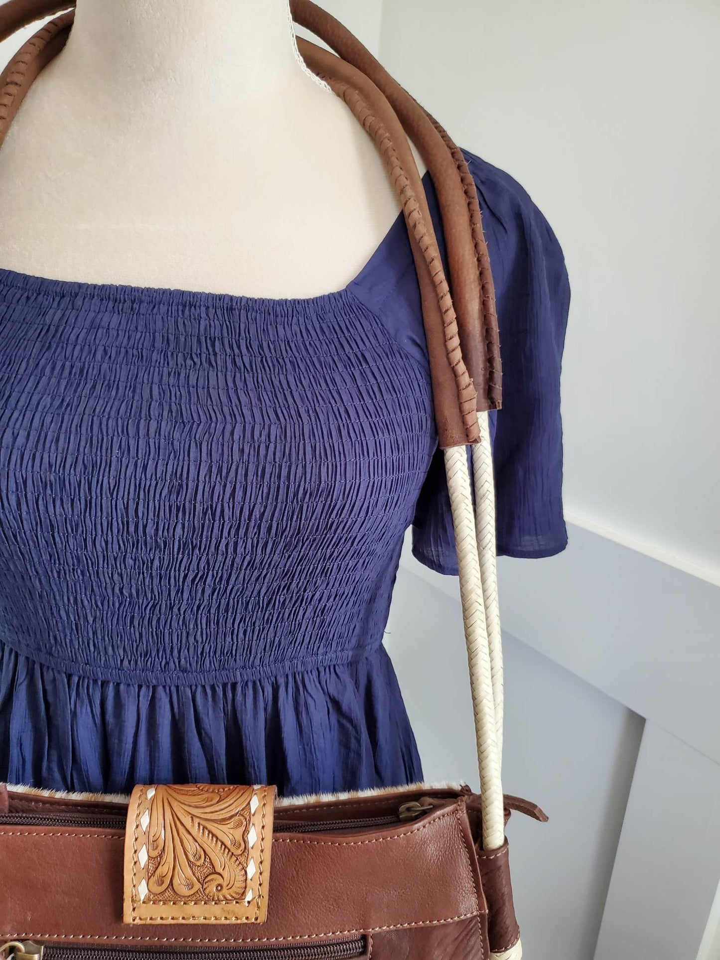 Hair On Hide Leather Shoulder Bag