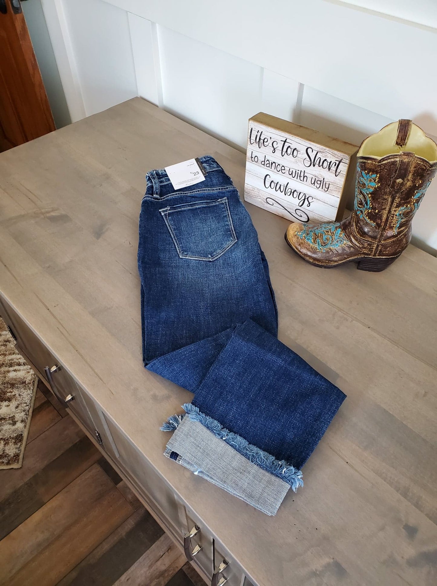 KanCan Mid Rise Slim Boyfriend