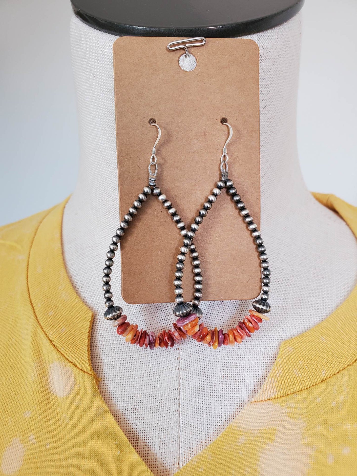 Genuine Navajo Tear Drop With Spiny Oyster