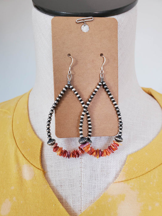 Genuine Navajo Tear Drop With Spiny Oyster