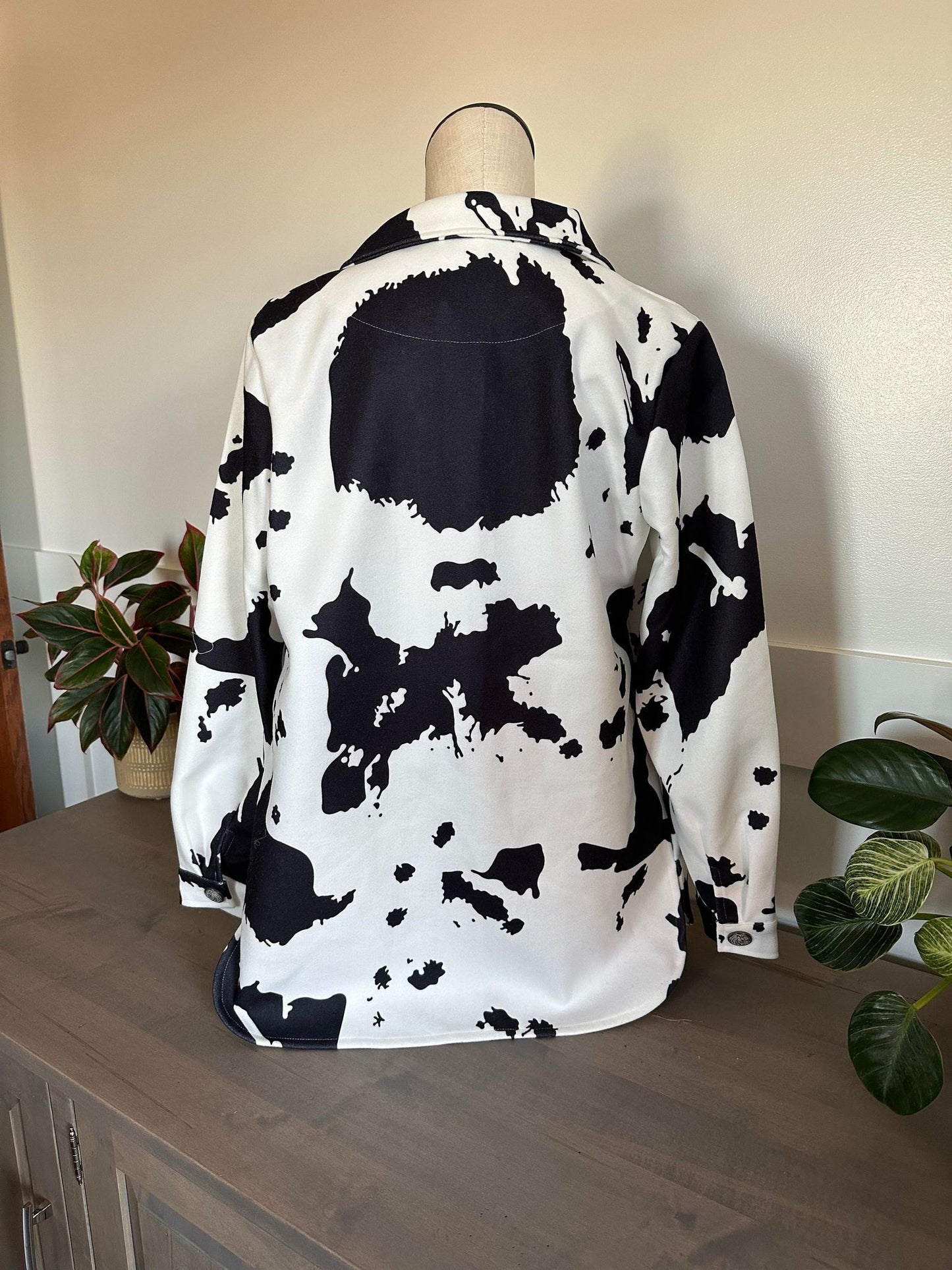 Cow Print Shacket