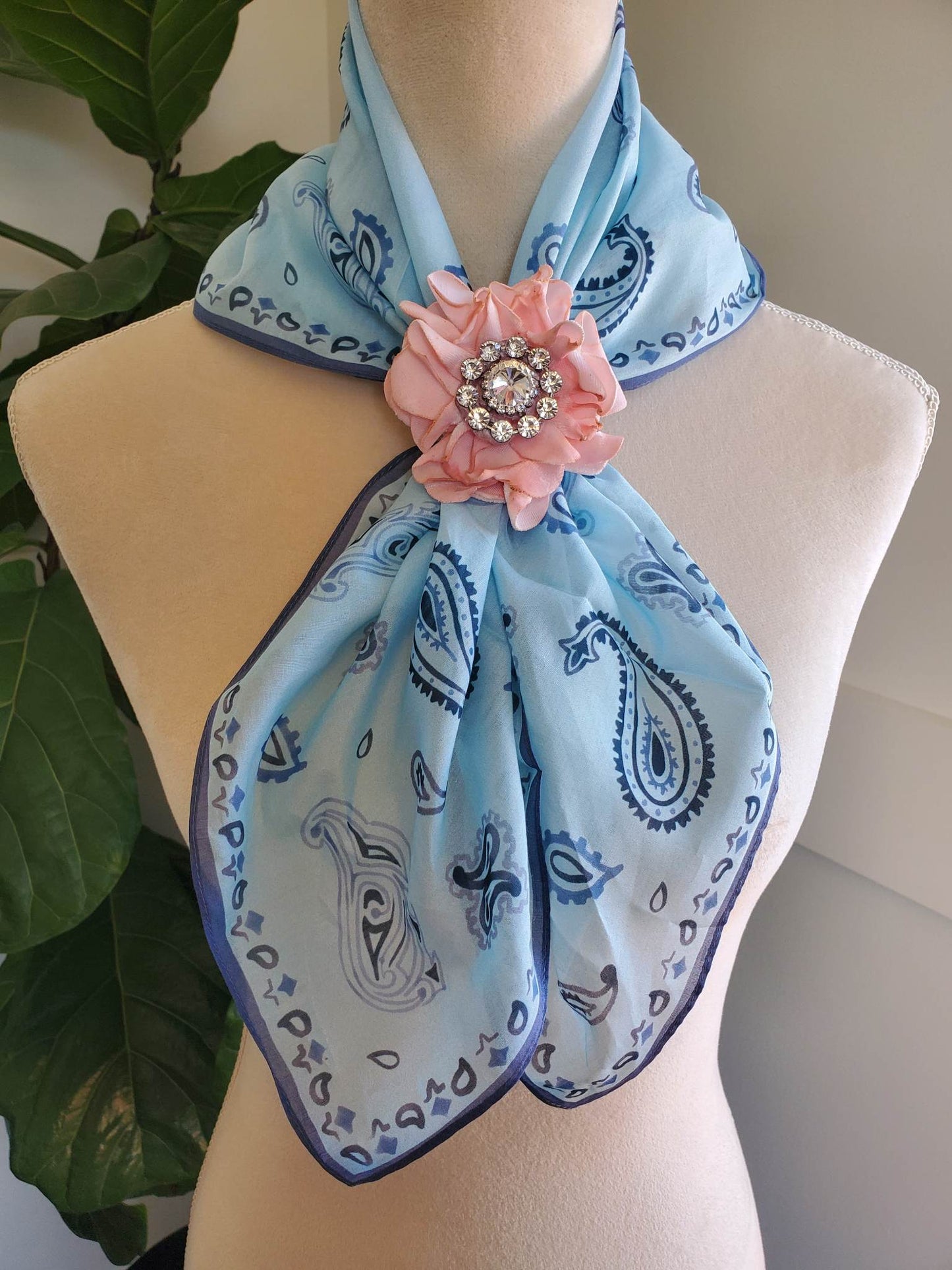 Flower Scarf Slides