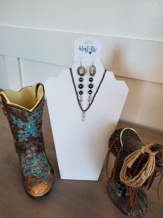 Squash Blossom Necklace and Earring Set