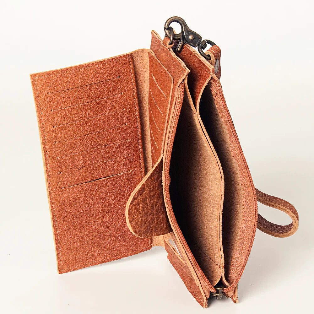 Leather Wristlet Wallet