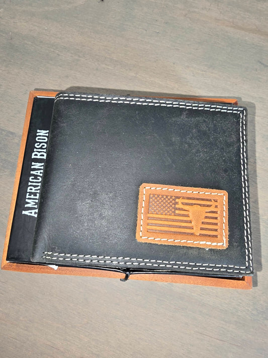 Bison Flag Bifold Wallet