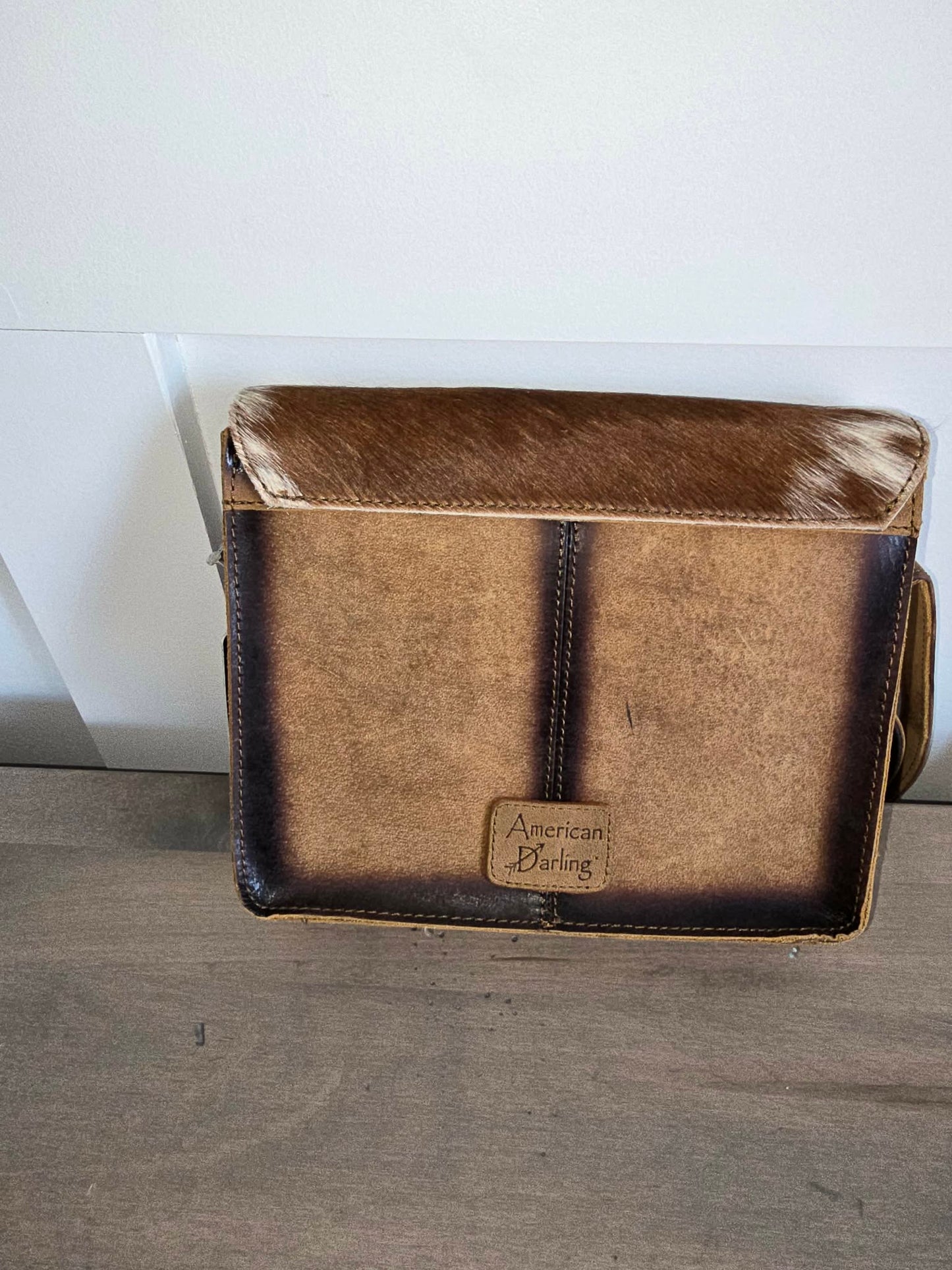 Western Cowhide Flap Shoulder Bag